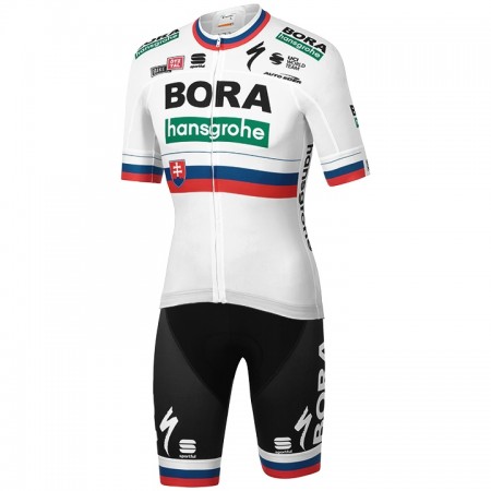 Tenue Cycliste et Cuissard à Bretelles 2020 BORA-hansgrohe Championnats de Slovaquie N001